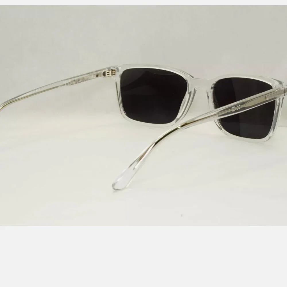 New Prada Black Transparent Crystal Square Sunglasses